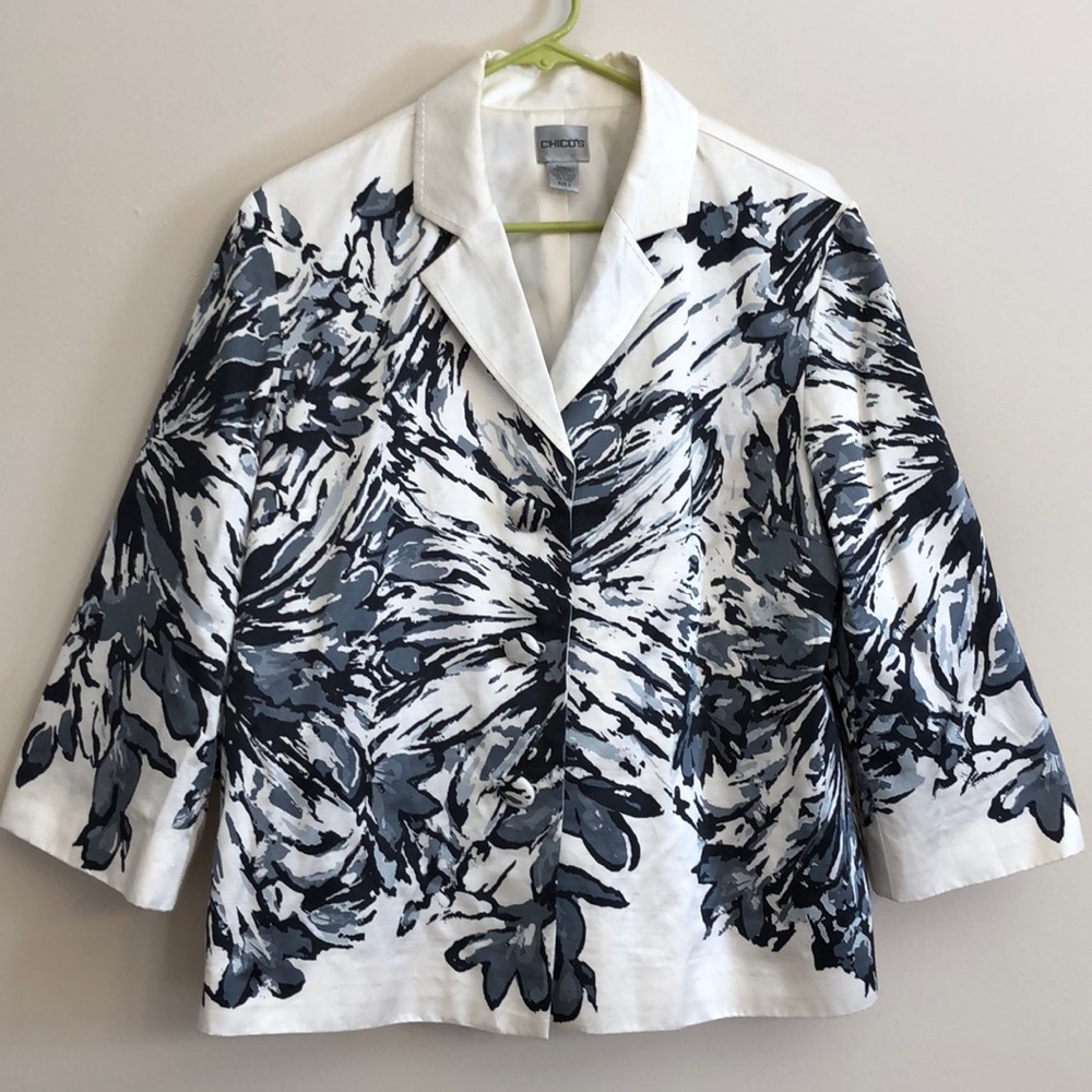 Chico’s Floral Blazer